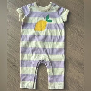 Hanna Andersson baby onesie lemon